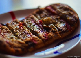 Pizza escalivada y olivada